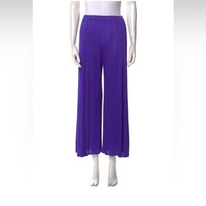 Issey Miyake Purple Boot Cut Pants